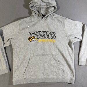 Nike Missouri Tigers Athletics Gray‎ Hoodie Pullover Sweatshirt Size XXL